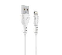 Borofone kabelis BX51 Triumph - USB uz Lightning - 2,4A 1 metrs balts