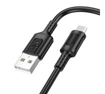 Borofone Kabelis BX111 Feliz - USB uz Micro USB - 2,4A 1 metrs melns