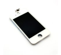 LCD ekrāns Apple iPhone 4 ar skārienjūtīgo ekrānu, balts, augsta kopija