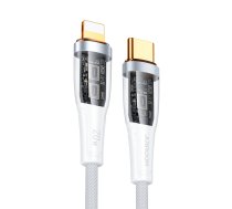 Joyroom Star-Cloud Series A3 USB-C / Lightning kabelis 20W 1.2m ar viedo slēdzi - balts