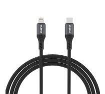 Dudao L3CL USB-C - Lightning 30W 2m pīts kabelis - melns