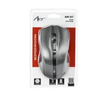 ART bezvadu datora pele 2,4G 1000 dpi AM-97 sudraba