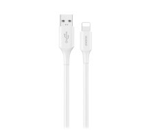 Dudao L2sL USB-A - Lightning 6A kabelis 1,2 m - balts