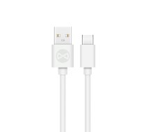Uz visiem laikiem kabelis USB - USB-C 1,0 m 2A balts