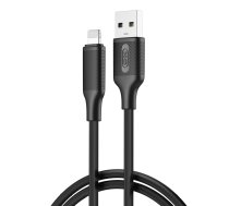 XO kabelis NB265 USB - Lightning 1,0m 2,4A melns