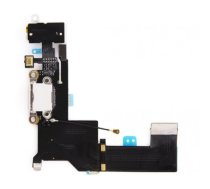Uzlādes ports saderīgs ar Apple iPhone SE ar Flex balts OEM