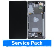 LCD displejs saderīgs ar Samsung N980 (N981) Note 20 ar rāmi / Mystic Grey / (Service Pack)