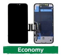 LCD displejs saderīgs ar iPhone 11 melns (INCELL ar metāla plāksni / Economy)