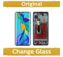 LCD displejs saderīgs ar Huawei P30 Pro ar jaunu rāmi / melns / (Atjaunots: China)
