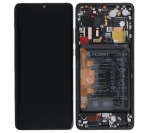 LCD ekrāns Huawei P30 PRO ar skārienekrānu, rāmi un bateriju melns oriģināls (lietots Grade A)