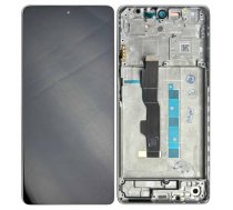 LCD ekrДЃns Xiaomi Redmi Note 13 5G ar skДЃrienekrДЃnu ar rДЃmi Arctic White oriДЈinДЃls (service pack)