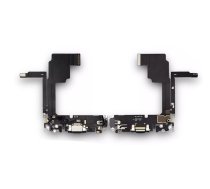 Flex iPhone 15 Pro uzlādes savienotājs ar mikrofonu Black Titanium oriģināls (lietots Grade A)