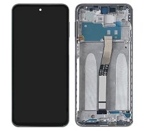 LCD ekrāns Xiaomi Redmi Note 9 Pro/Note 9S ar skārienekrānu ar rāmi pelēks oriģināls (lietots Grade C)