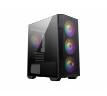 MSI MAG Forge M100R datora korpuss Micro Tower melns, caurspīdīgs