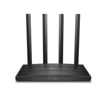 TP-Link ARCHER C6 V4.0 bezvadu maršrutētājs Gigabit Ethernet divjoslu (2.4 GHz / 5 GHz) melns