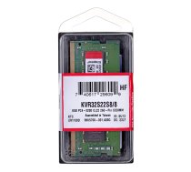 Kingston Technology ValueRAM KVR32S22S8/8 atmiņas modulis 8 GB 1 x 8 GB DDR4 3200 MHz