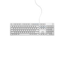 DELL KB216 tastatūra USB QWERTY US International balta