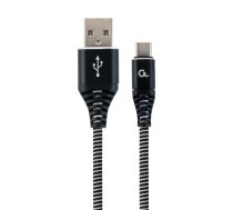 Gembird CC-USB2B-AMCM-2M-BW USB kabelis USB 2.0 USB A USB C melns, balts
