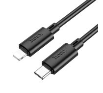 Kabelis USB C uz Lightning Hoco PD 27W 2 m X88 melns