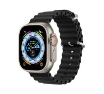 DUX DUCIS siksniņa OCEAN WAVE silikona Apple Watch 38 / 40 / 41 mm melna