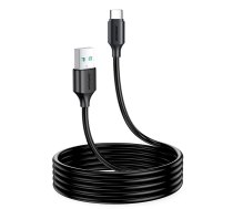 Joyroom Long-Lasting Series A9 USB-A / USB-C 3A kabelis 2m - melns