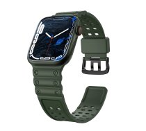 Siksniņa Triple Protection Apple Watch 38 / 40 / 41 mm aproce – zaļa