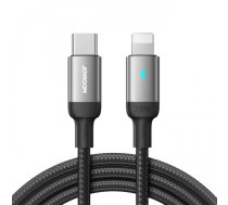 Joyroom Extraordinary Series A10 Lightning / USB-C PD 20W kabelis 1.2 m - melns