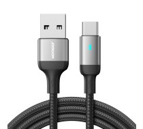 Joyroom Extraordinary Series A10 USB-A / USB-C 3A kabelis 1.2 m - melns
