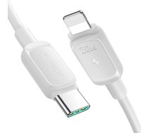 Joyroom Multi-Color Series A14 USB-C / Lightning 30W kabelis 1.2 m - balts