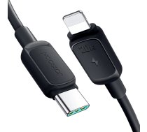 Joyroom Multi-Color Series A14 USB-C / Lightning 20W kabelis 1.2 m - melns