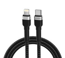 Wozinsky WNBCL2 Lightning / USB-C PD 30W kabelis 2m - melns