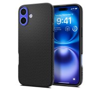 Spigen Liquid Air viedtālruņa apvalks iPhone 16 - melns