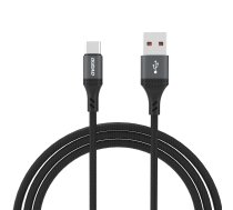 Dudao L3ST USB-A - USB-C 5A 1.2m pīts kabelis - melns