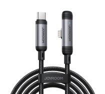 Joyroom S-A56 EnjoyX sērijas 90° USB-C - Lightning kabelis 30W 1.2m - melns