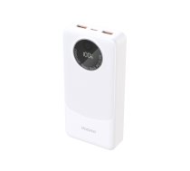 Dudao K12Pro 22.5W PD 20000mAh USB-A, USB-C balts portatīvais lādētājs