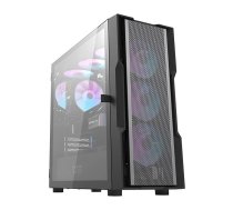 Darkflash DK431 Mesh datora korpuss (melns) + 4 ARGB ventilatori