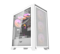 Darkflash DRX70 MESH datora korpuss (balts) + 4 RGB ventilatori