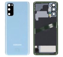Aizmugurējais vāciņš Samsung G980/G981 S20 Cloud Blue oriģināls (lietots, Grade B)