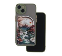 Īpaši moderns korpuss priekš Xiaomi Redmi Note 13 Pro 5G Travel green