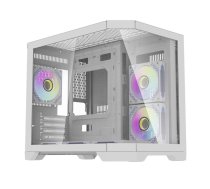Darflash FT418 datora korpuss + 6 aRGB ventilatori (balts)