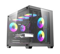 DarkFlash B275 PRO datora korpuss (melns) + 6 ventilatori