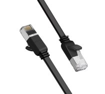 UGREEN plakans kabelis interneta tīkla kabelis ETHERNET PATCHCORD RJ45 CAT 6 UTP 1000MBPS 2M melns (50185)