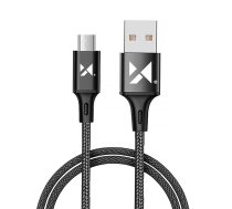 Wozinsky kabelis USB - microUSB 2,4A 1m melns (WUC-M1B)