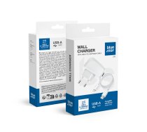 BLUE STAR LITE ceļojumu lādētājs 1A 5W USB A + kabelis USB A uz Lightning TFK-TC-1095B balts