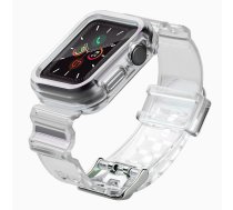 Silikona aproce siksniņa apvalks siksniņa gaismas komplekts Apple Watch 40mm - melns