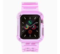 Silikona aproce siksniņa apvalks siksniņa gaismas komplekts Apple Watch 40mm - sarkans