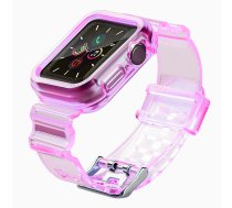 Silikona aproce siksniņa apvalks siksniņa gaismas komplekts Apple Watch 38mm - sarkans