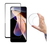 Wozinsky Pilns pārklājums Flexi Nano stikla plēve rūdītais stikls ar rāmi Xiaomi Redmi Note 11 Pro + / 11 Pro caurspīdīgs
