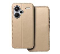 DUAL POCKET grāmatas tipa viedtālruņa apvalks XIAOMI Redmi Note 13 Pro Plus 5G zelta