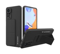 Wozinsky Kickstand Case silikona viedtālruņa apvalks ar statīvu Xiaomi Redmi Note 11 Pro melns